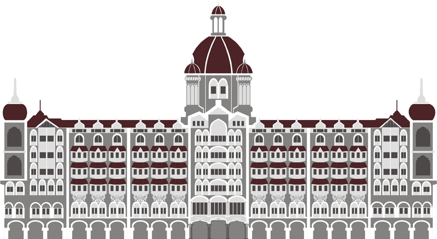 Illustration of the Taj Mahal Palace, Colaba